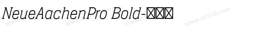 NeueAachenPro Bold字体转换